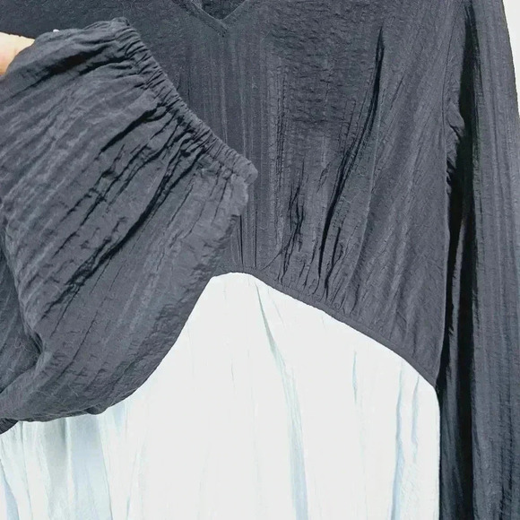 Lane Bryant 22 color block parachute tiered maxi dress - Picture 3 of 10